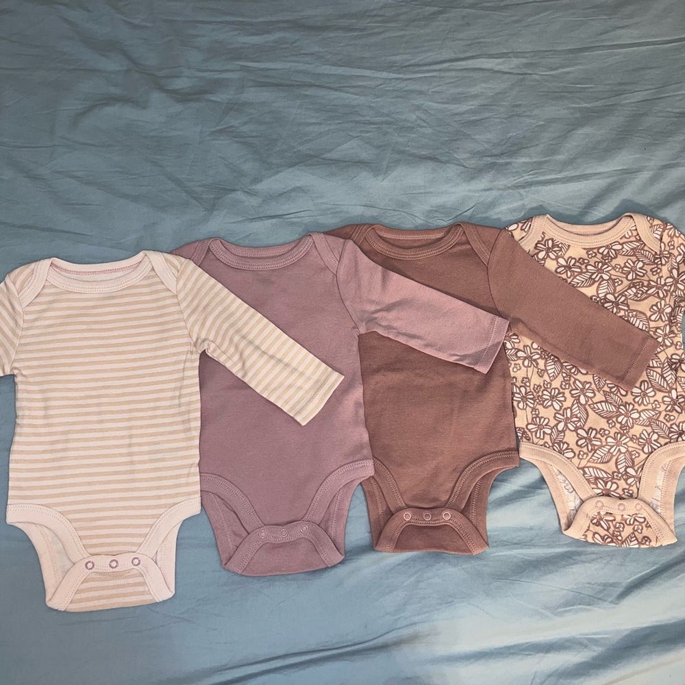 Cloud Island Purple and Brown Bodysuit Set for Everyday Wear